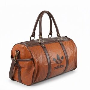 Adidas Tan and Brown Men's Duffel Bag